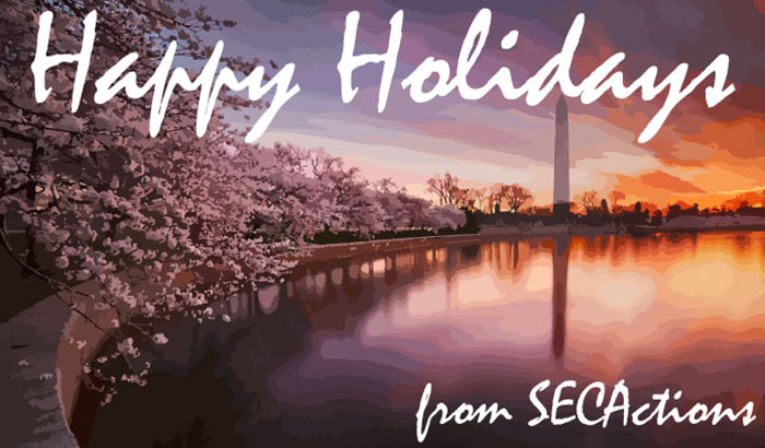 happy holidays from secactions