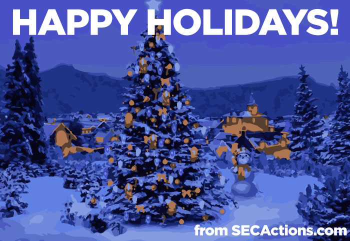 Happy Holidays from SECActions