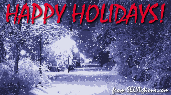 happy holidays from secactions