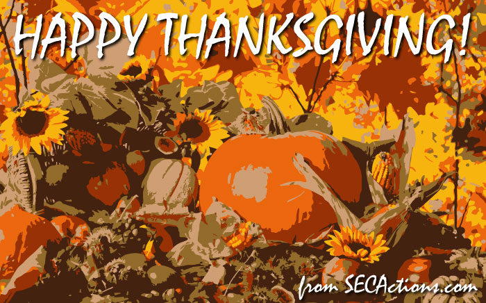 happy thanksgiving from secactions